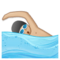 Person Swimming - Medium Light emoji on Samsung
